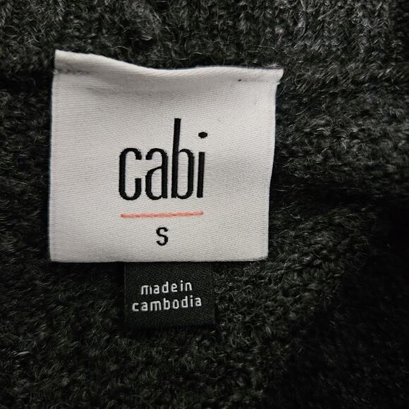 CAbi Womens Tunic Sweater Dress size Small Gray Cowl Neck Long Sleeve - Picture 6 of 7